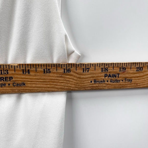 LULUS Jumpsuit Womens XL White Square Neck Lined Stretch Wide Leg - Picture 6 of 12